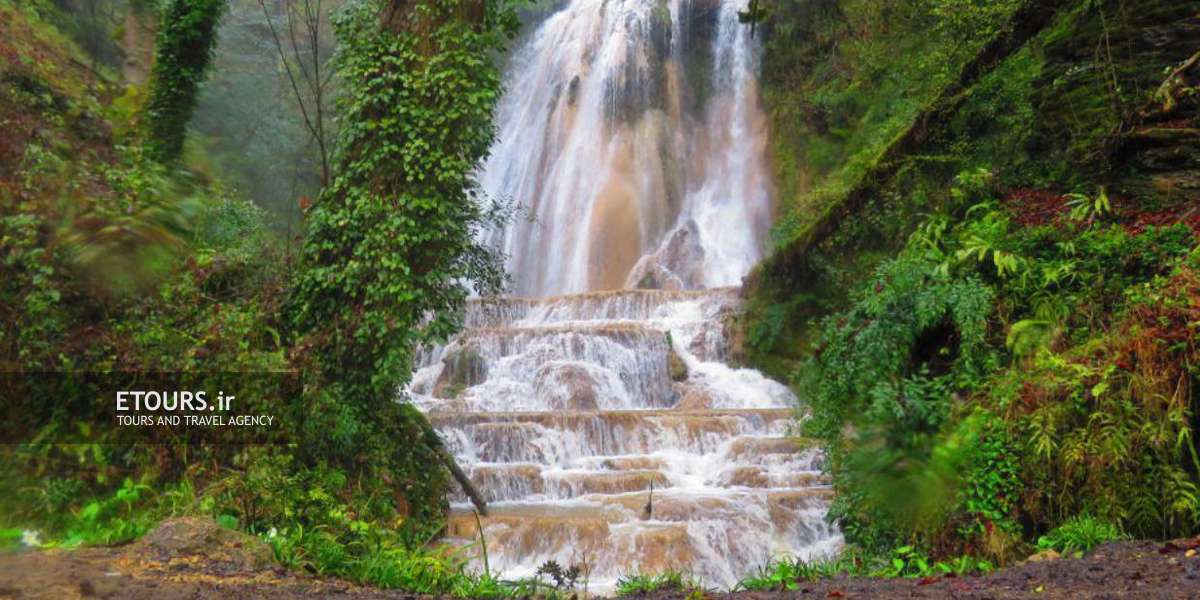آبشار آهکی اسکلیم سوادکوه