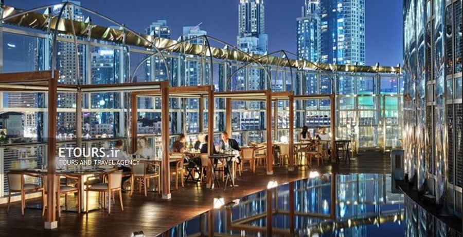 رستوران فضای باز هتل آرمانی دبی